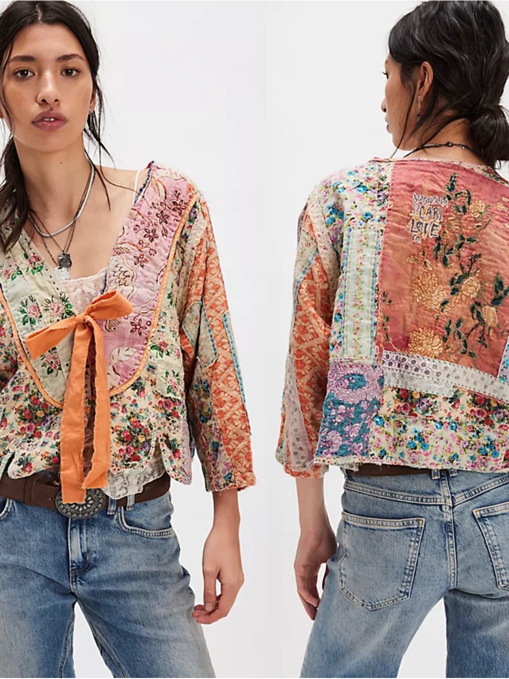 Magnolia Pearl Kalamkari Andhra Jacket Wonderland One Size NWT